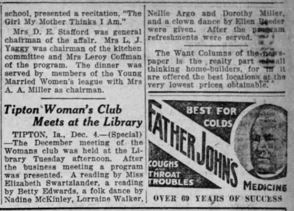 Clipping from The Daily Times